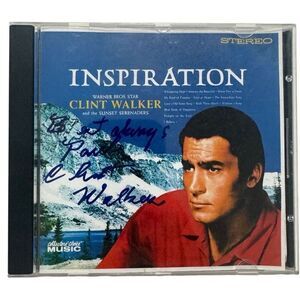 Clint Walker (Western TV Star) Inspiration - ( CD, Warner Bros, Signed )